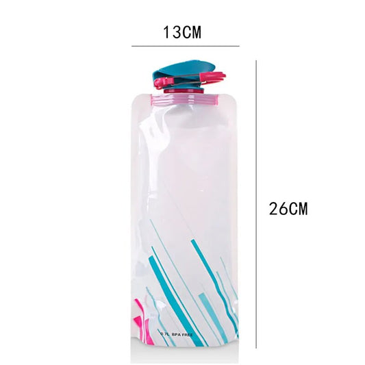 700mL Reusable Lightweight Collapsible Folding Water Bottle