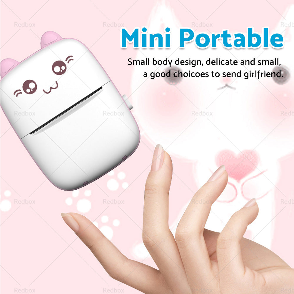 Pocket Thermal Printer Mini Blue-tooth Mobile Phone Label Photo Printing Machine