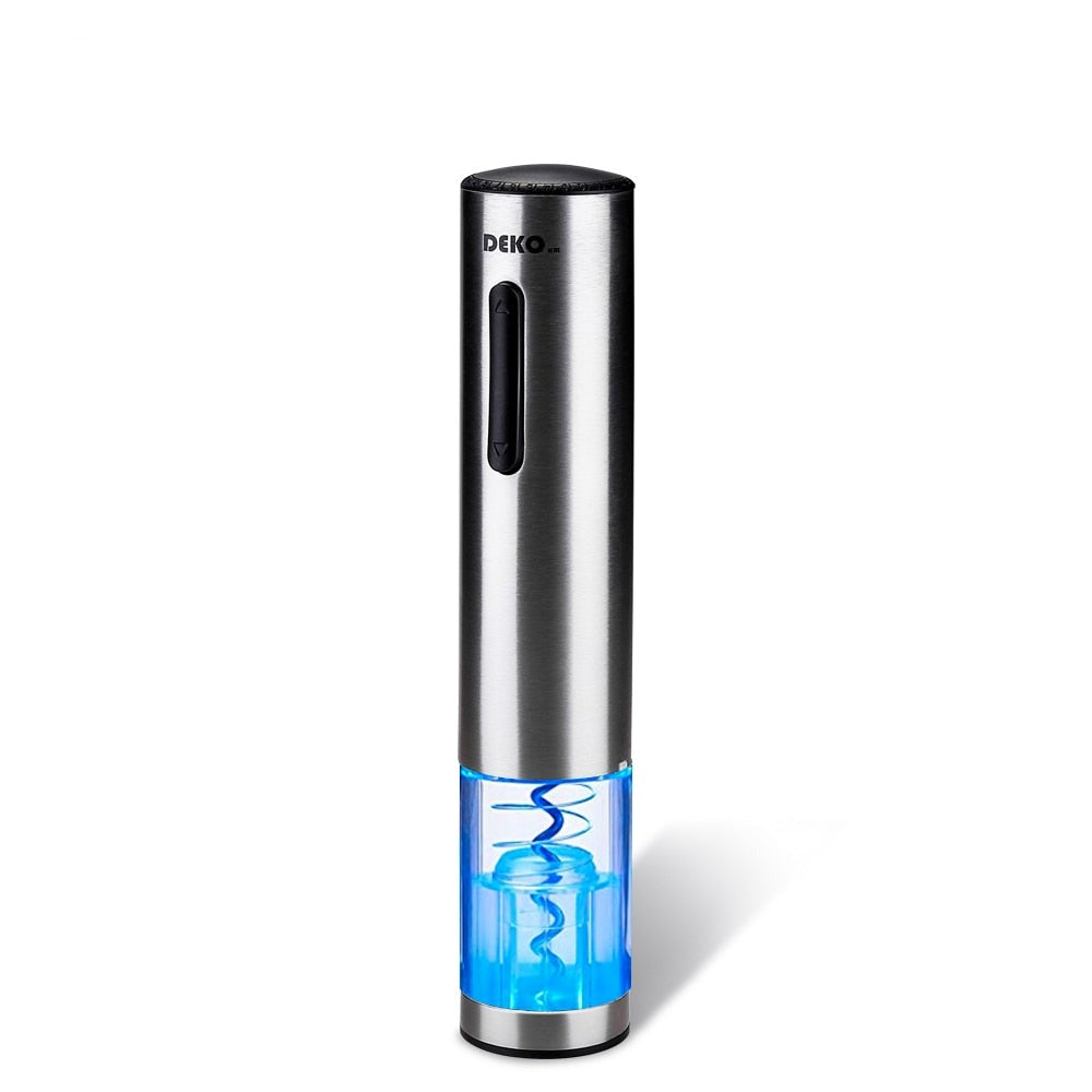Rechargeable Electric Wine Opener Automatic Corkscrew Portable Household Tool With Foil Cutter & USB Charging Cable