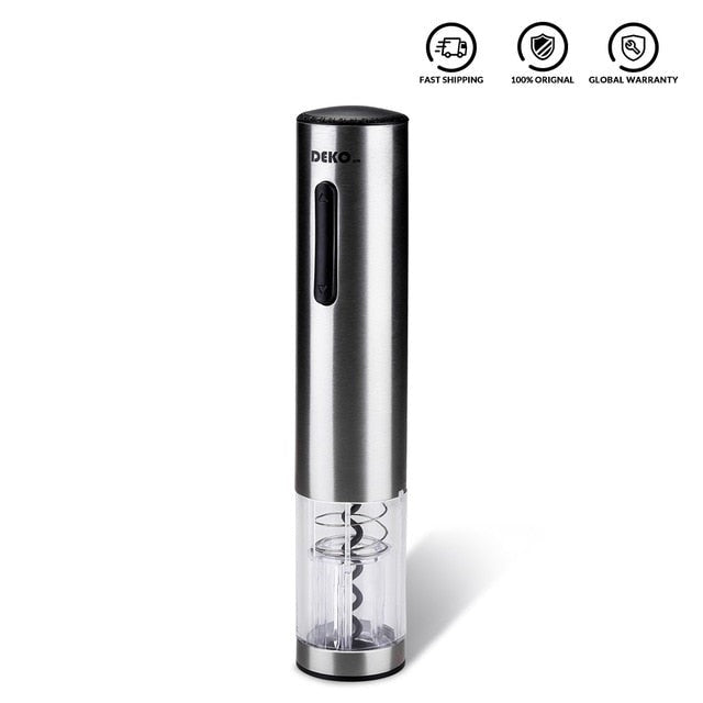 Rechargeable Electric Wine Opener Automatic Corkscrew Portable Household Tool With Foil Cutter & USB Charging Cable